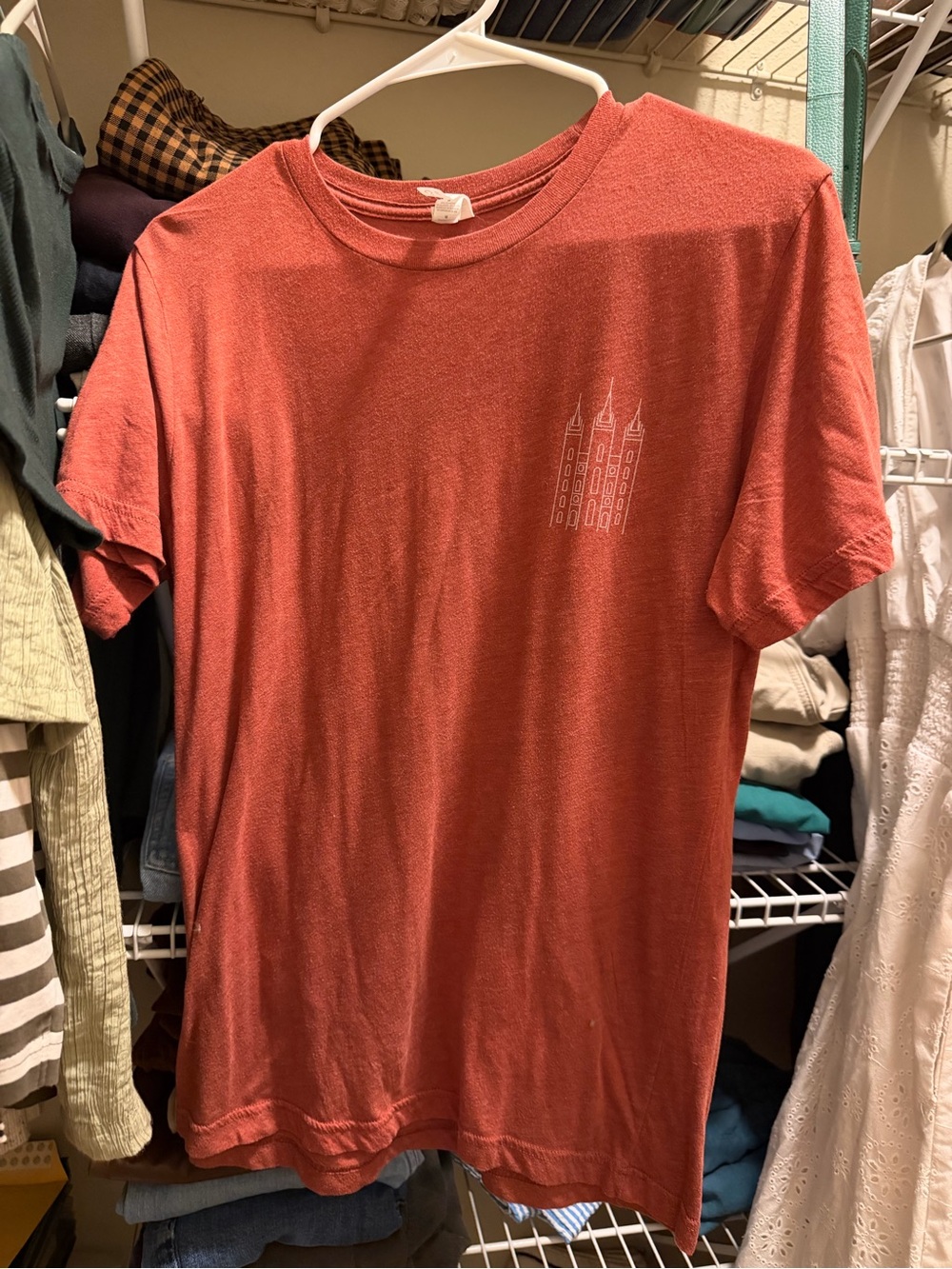 Classic Short-Sleeve Crew Neck T-Shirt - Brick Red